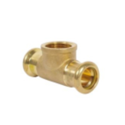 Copper Gas - M-Profile - Press Fit - Female Iron Branch Tee - 28mm x 28mm x 1/2"