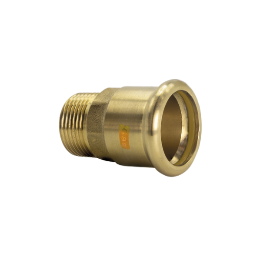 Copper Gas - M-Profile - Press Fit - Male Iron Coupling - 22mm x 1/2"