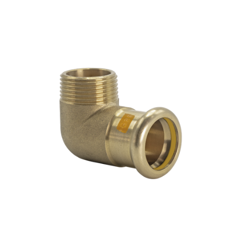 Copper Gas - M-Profile - Press Fit - Male Iron Elbow - 22mm x 3/4"