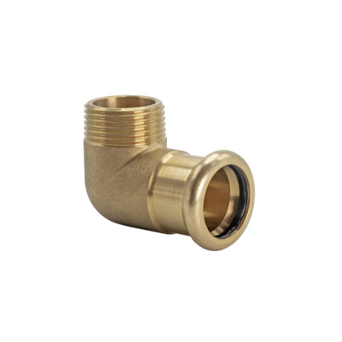 Copper Water - M-Profile - Press Fit - Male Iron Elbow - 15mm x 1/2"