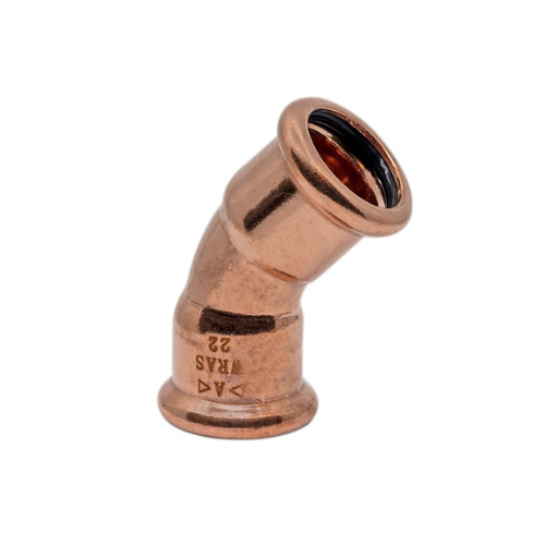 Copper Water - M-Profile - Press Fit - Obtuse Bend - 67mm