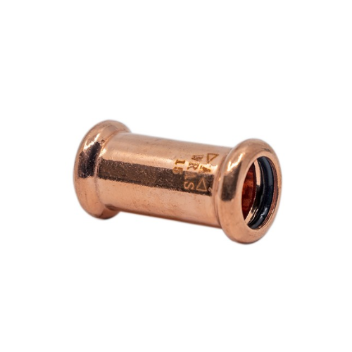 Copper Water - M-Profile - Press Fit - Straight Coupling - 42mm