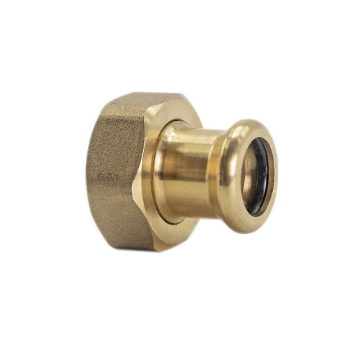 Copper Water - M-Profile - Press Fit - Straight Tap Connector - 15mm x 1/2"