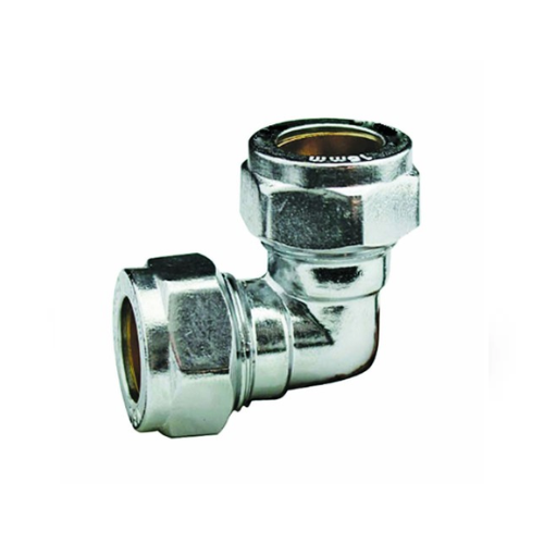 Chrome Plated Compression - Equal Elbow - 15mm