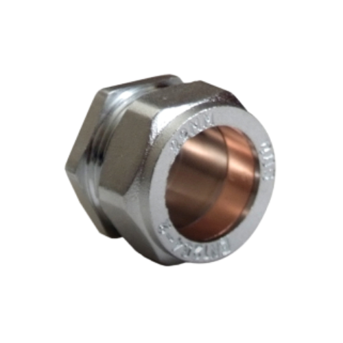 Chrome Plated Compression - Stop End - 15mm
