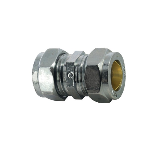 Chrome Plated Compression - Straight Coupling - 54mm