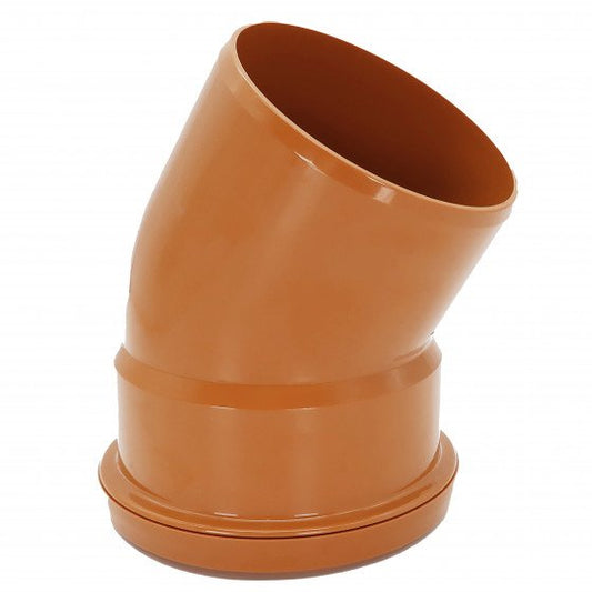 FloPlast 160mm Underground Drainage - Single Socket Bend 30° - 6D164