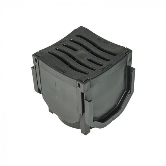 FloPlast Channel Drain - Corner with Plastic Grate - D710