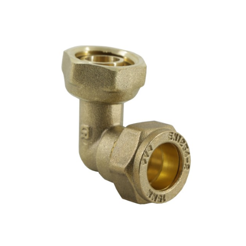 DZR Compression - Bent Tap Connector - 15mm x 1/2"