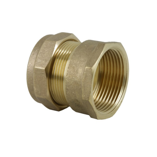 DZR Compression - Female Iron Coupling - 10mm x 1/4"