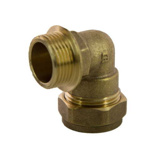 DZR Compression - Male Iron Elbow - 15mm x 1/2"