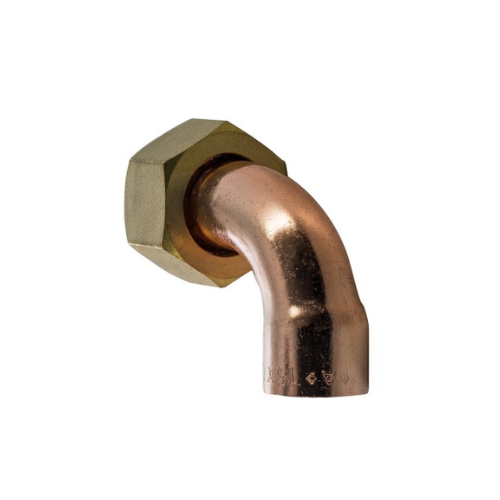 End Feed - Bent Tap Connector - 15mm x 1/2"