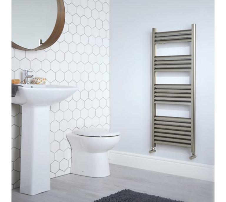 Eton Towel Radiator - 1200mm x 500mm - Anthracite (Textured)