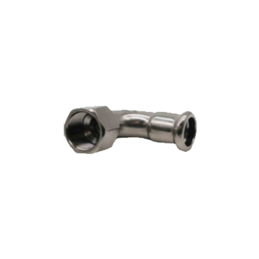 Press Fit Female Iron Elbow - M Profile - Stainless Steel Water - 15mm x 1/2"