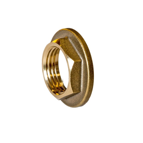 Brass - Flanged Backnut - 1/2"