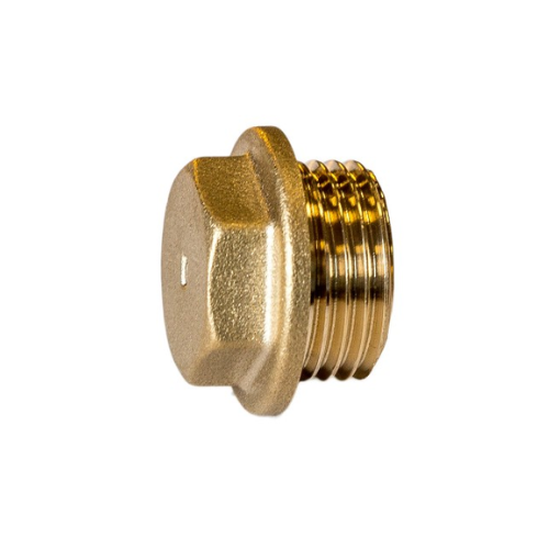 Brass - Flanged Plug - 2"