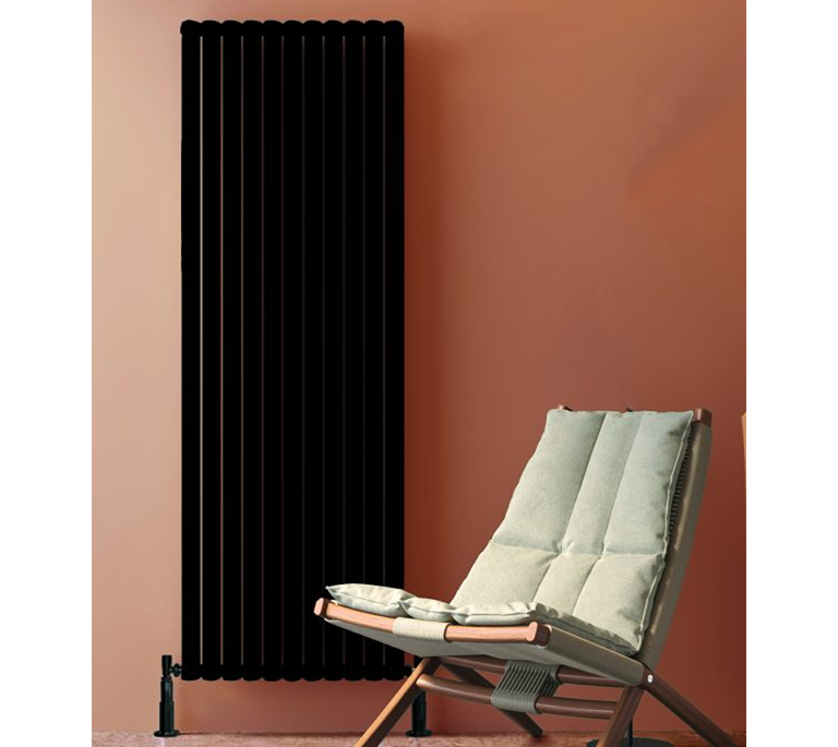 Guildford Vertical Radiator - 1800mm x 435mm - Black