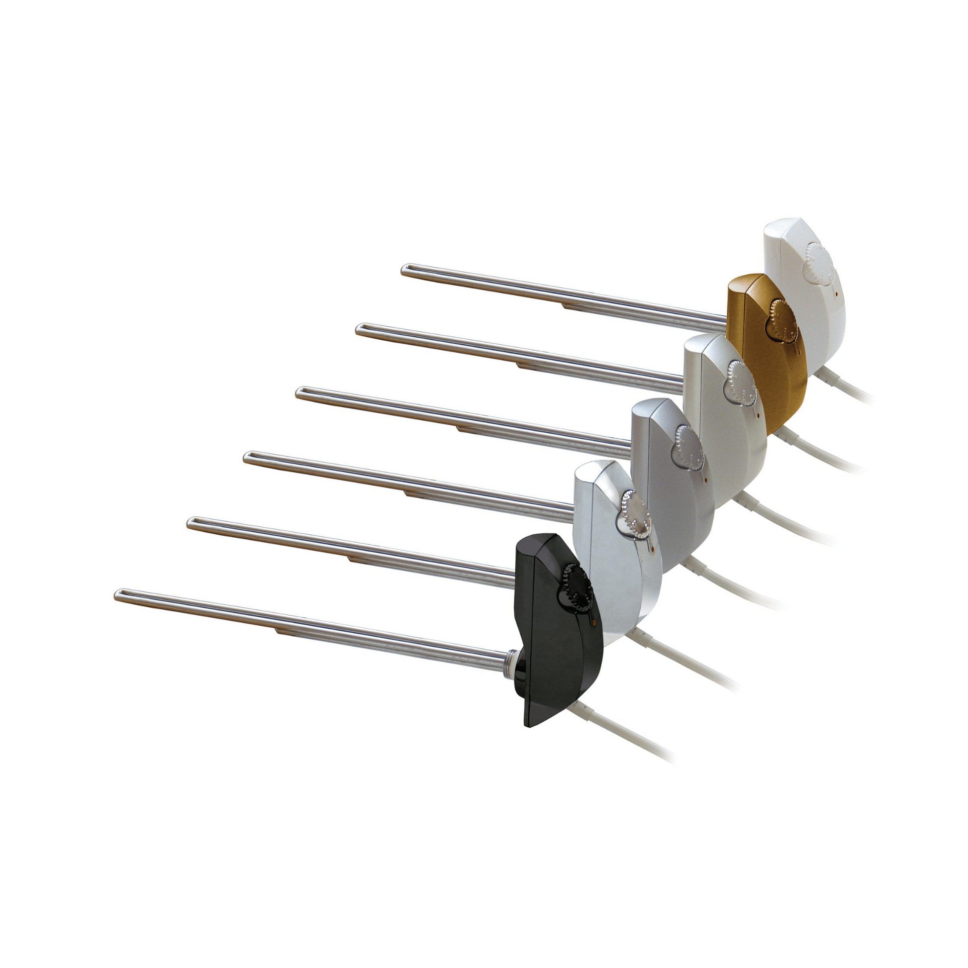 DQ HGT Horizontal Thermostatic Heating Element (IPX4 Rated) - 300W - Texture Dark Grey - HGT300W-TDG