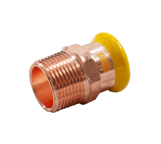 Pegasus PressFit Male Iron Coupler - M-Profile - Gas - 42mm x 1 1/2" (Pack of 1)
