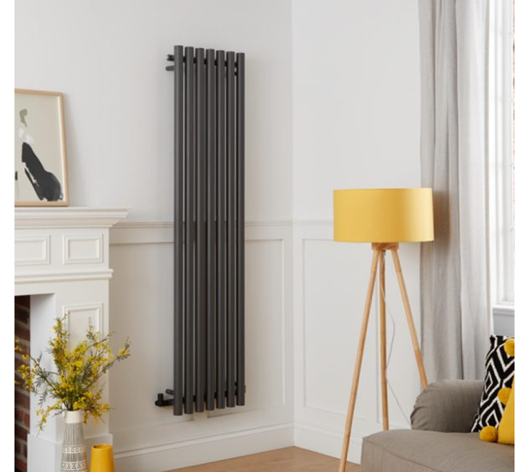 Mayfair Vertical Radiator - 1800mm x 305mm - Anthracite (Textured)