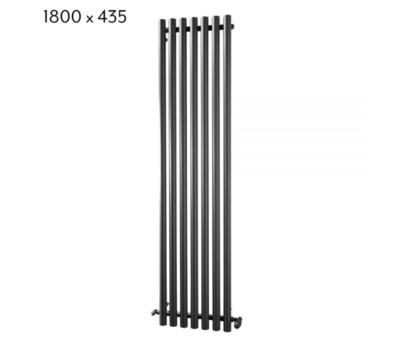 Mayfair Vertical Radiator - 1800mm x 305mm - Anthracite (Textured)