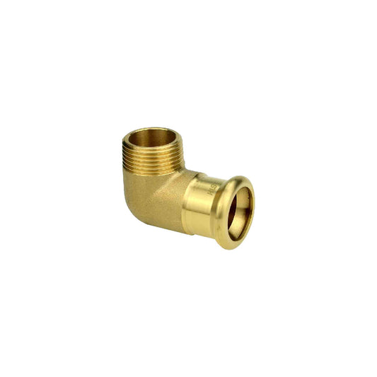 Press Fit Male Iron Elbow - M Profile - Water - 22mm x 3/4"