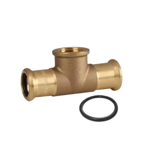 M-Press Fittings - Copper Water - M-Profile - Press Fit - Female Iron Branch Tee - 28mm x 28mm x 3/4"