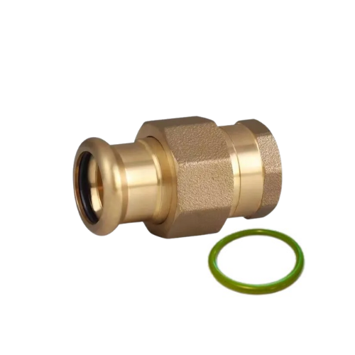 M-Press Fittings - Copper FKM for Solar, High Temp, Compressed Air & Industrial Heating - M-Profile - Press Fit - Female Copper Union - 42mm x 1 1/2"