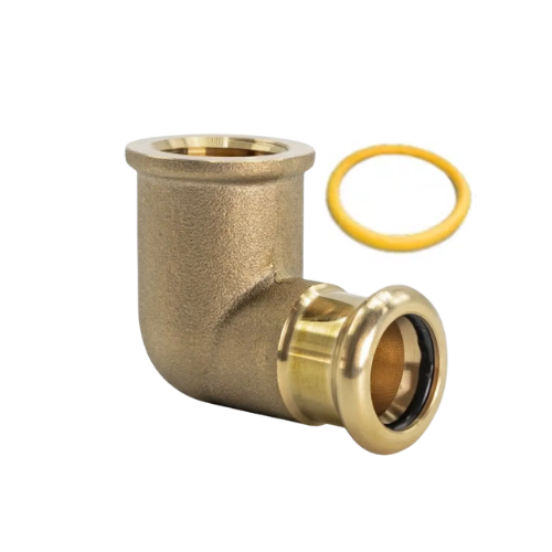 M-Press Fittings - Copper Gas - M-Profile - Press Fit - Female Iron Elbow - 15mm x 1/2"