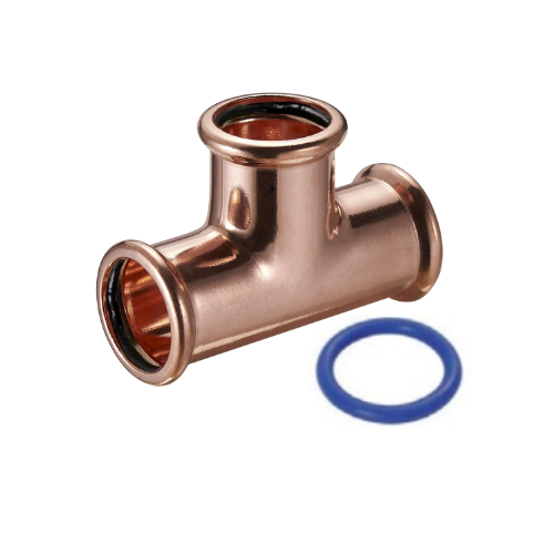 M-Press Fittings - Copper Steam - M-Profile - Press Fit - Equal Tee - 54mm