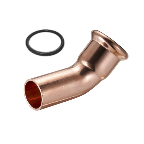 M-Press Fittings - Copper Water - M-Profile - Press Fit - Obtuse Street Bend - 42mm