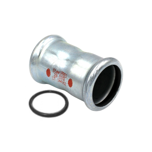 M-Press Fittings - Carbon Steel - M-Profile - Press Fit - Straight Coupling - 76mm