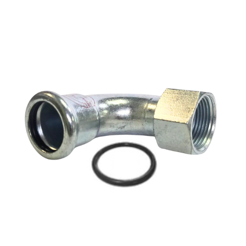 M-Press Fittings - Carbon Steel - M-Profile - Press Fit - Female Iron Elbow - 15mm x 1/2"