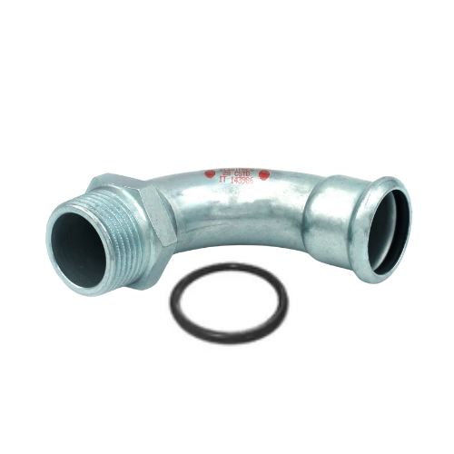 M-Press Fittings - Carbon Steel - M-Profile - Press Fit - Male Iron Elbow - 15mm x 1/2"