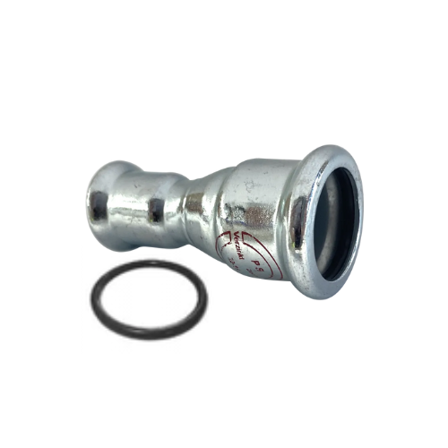 M-Press Fittings - Carbon Steel - M-Profile - Press Fit - Reducing Coupling - 28mm x 22mm