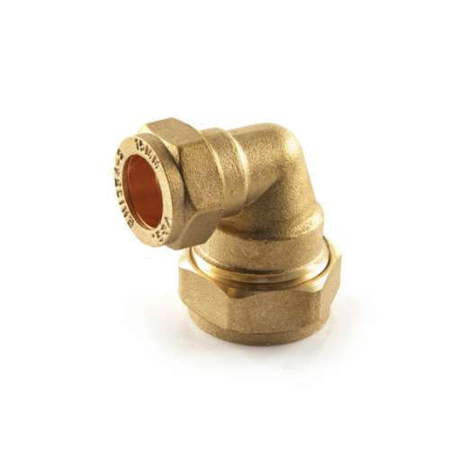 Brass Compression - Reducing Elbow - 22mm x 15mm