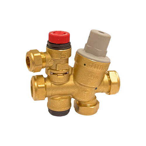 RM Cylinders Stelflow Stainless Inlet Control Multibloc (New Circlip Type) - 22mm - RPCW11