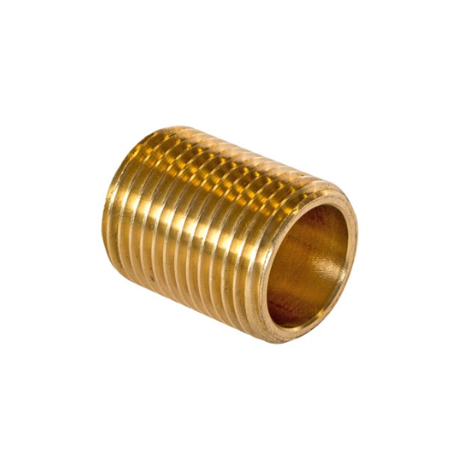 Brass - Running Nipple - 1 1/4" M x M