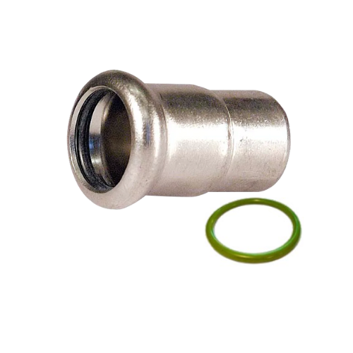 M-Press Fittings - Stainless Steel 316 FKM for Solar, High Temp, Compressed Air & Industrial Heating - M-Profile - Press Fit - End Cap - 22mm