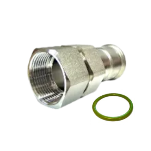 M-Press Fittings - Stainless Steel 316 FKM for Solar, High Temp, Compressed Air & Industrial Heating - M-Profile - Press Fit - Female Union with Flat Seal - 54mm x 2"