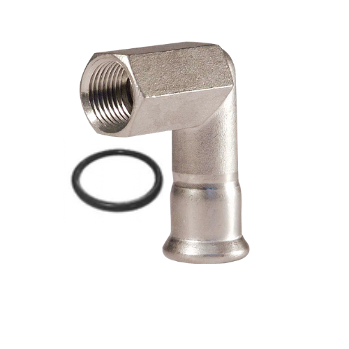 M-Press Fittings - Stainless Steel 316 Water - M-Profile - Press Fit - Female Iron Elbow - 35mm x 1 1/4"