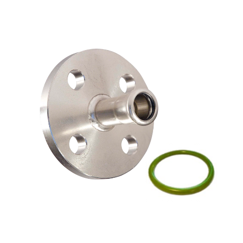 M-Press Fittings - Stainless Steel 304 FKM for Solar, High Temp, Compressed Air & Industrial Heating - M-Profile - Press Fit - Flange (4 Holes) with Press Joint - PN16 - 28mm / DN25