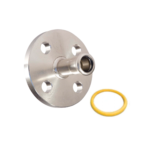 M-Press Fittings - Stainless Steel 304 Gas - M-Profile - Press Fit - Flange (8 Holes) with Press Joint - PN16 - 76mm / DN65