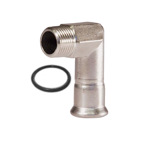 M-Press Fittings - Stainless Steel 316 Water - M-Profile - Press Fit - Male Iron Elbow - 35mm x 1 1/4"