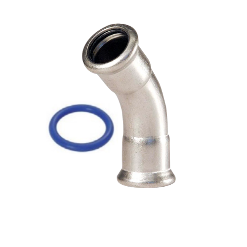 M-Press Fittings - Stainless Steel 316 Steam - M-Profile - Press Fit - Obtuse Bend - 42mm