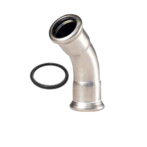 M-Press Fittings - Stainless Steel 304 MXL Water - M-Profile - Press Fit - Obtuse Bend - 139.7mm
