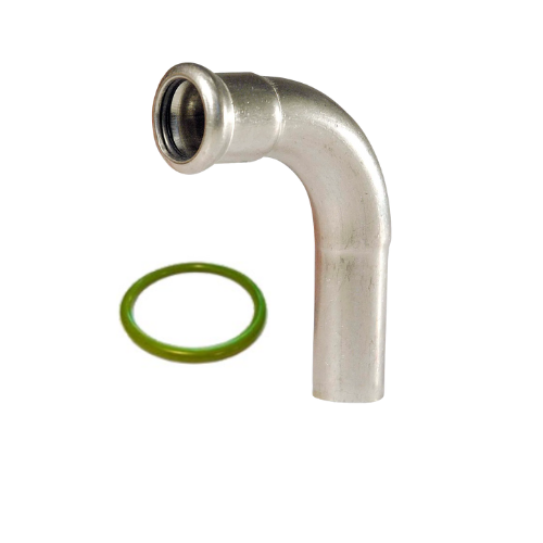 M-Press Fittings - Stainless Steel 304 FKM - M-Profile - Press Fit - Street Elbow - 108mm