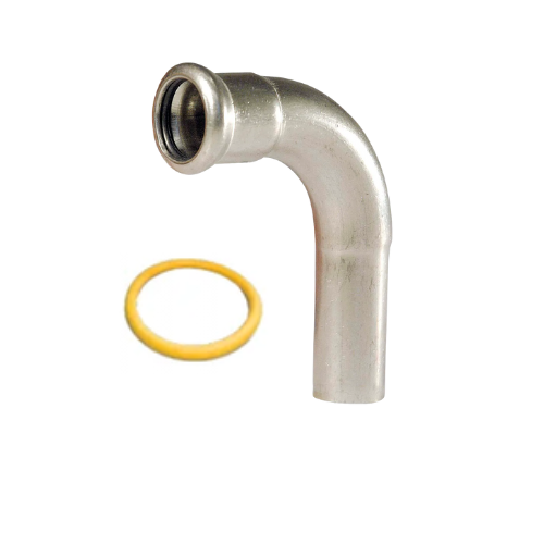 M-Press Fittings - Stainless Steel 304 Gas - M-Profile - Press Fit - Street Elbow - 28mm