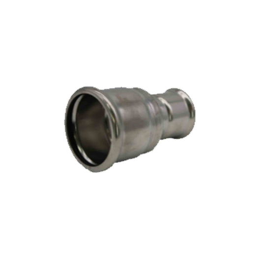 Press Fit Reducing Coupler - M Profile - Stainless Steel Water - 28mm x 22mm