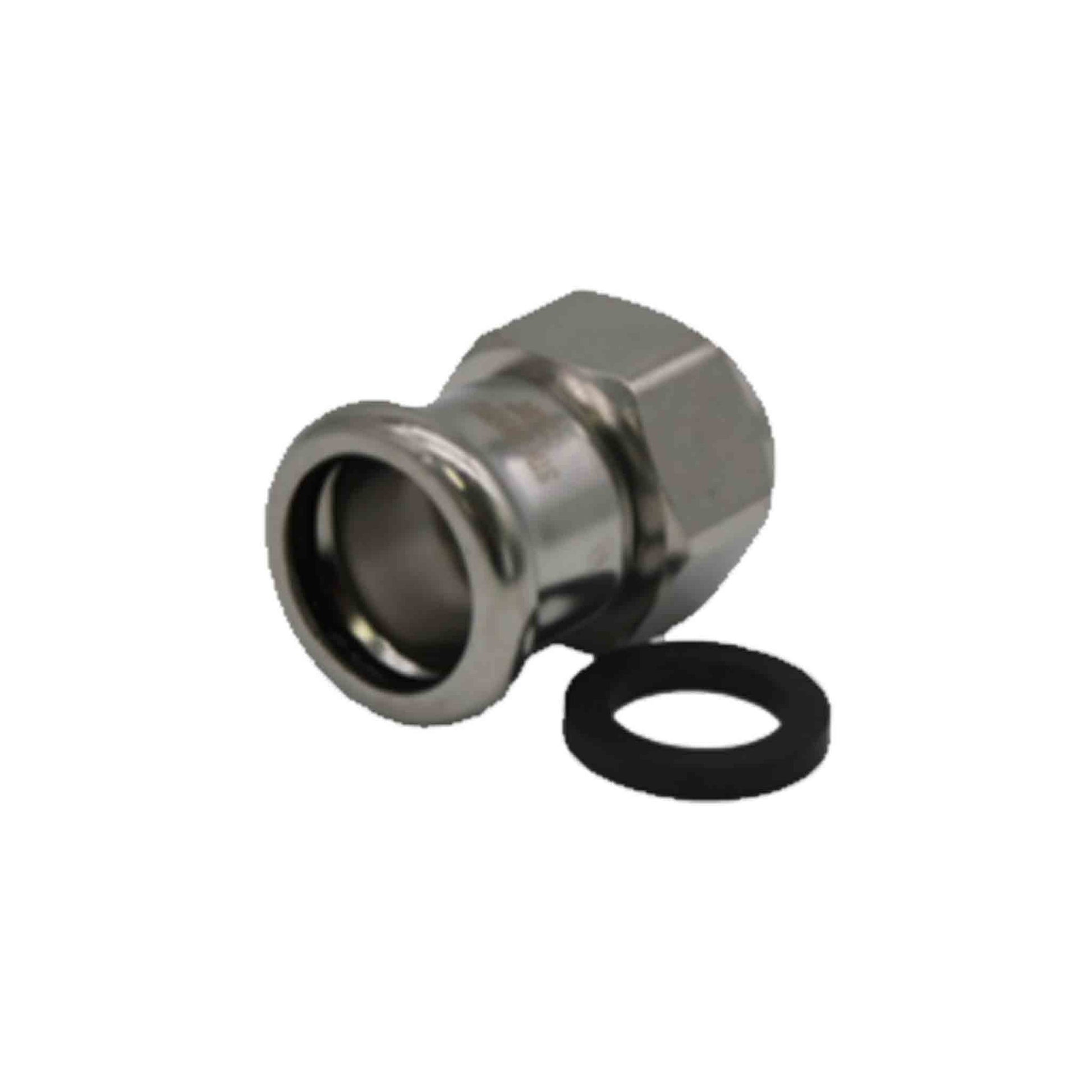 Press Fit Tap/Swivel Connector - M Profile - Stainless Steel Water - 35mm x 1 1/4"